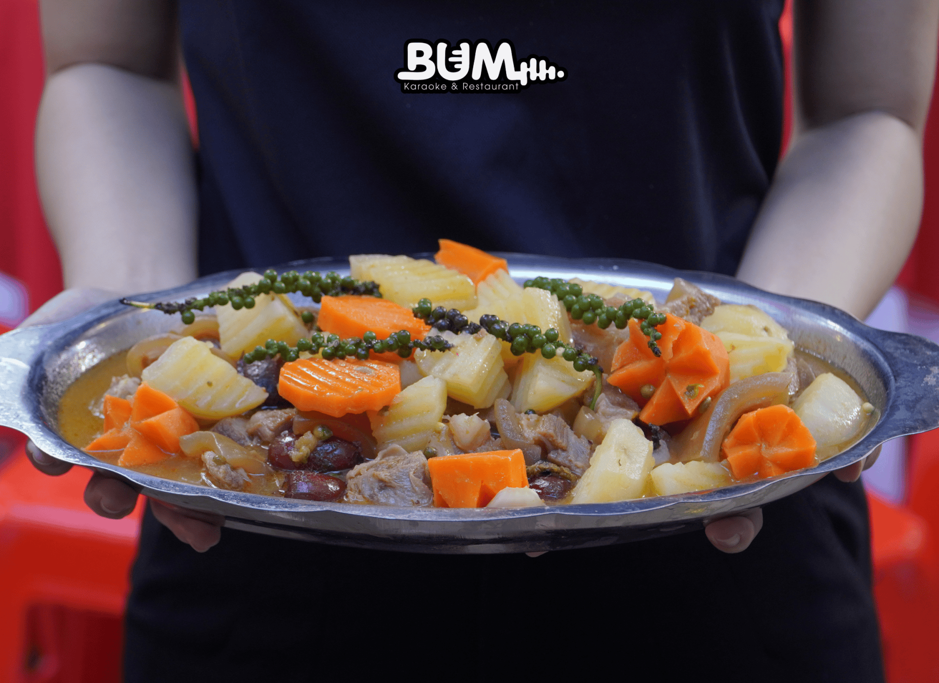 Bắp bò nấu tiêu