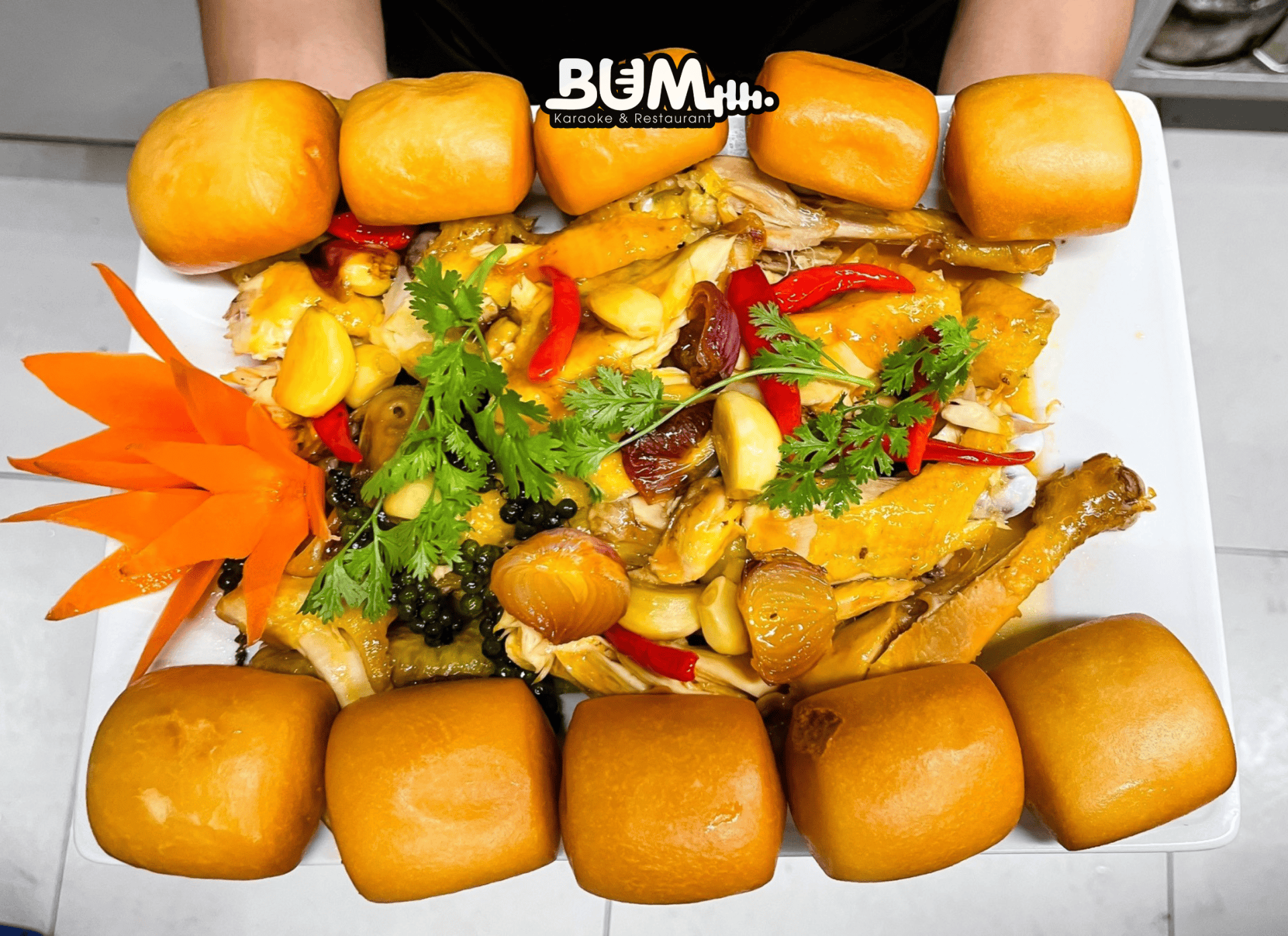 Món gà hấp mắm nhĩ