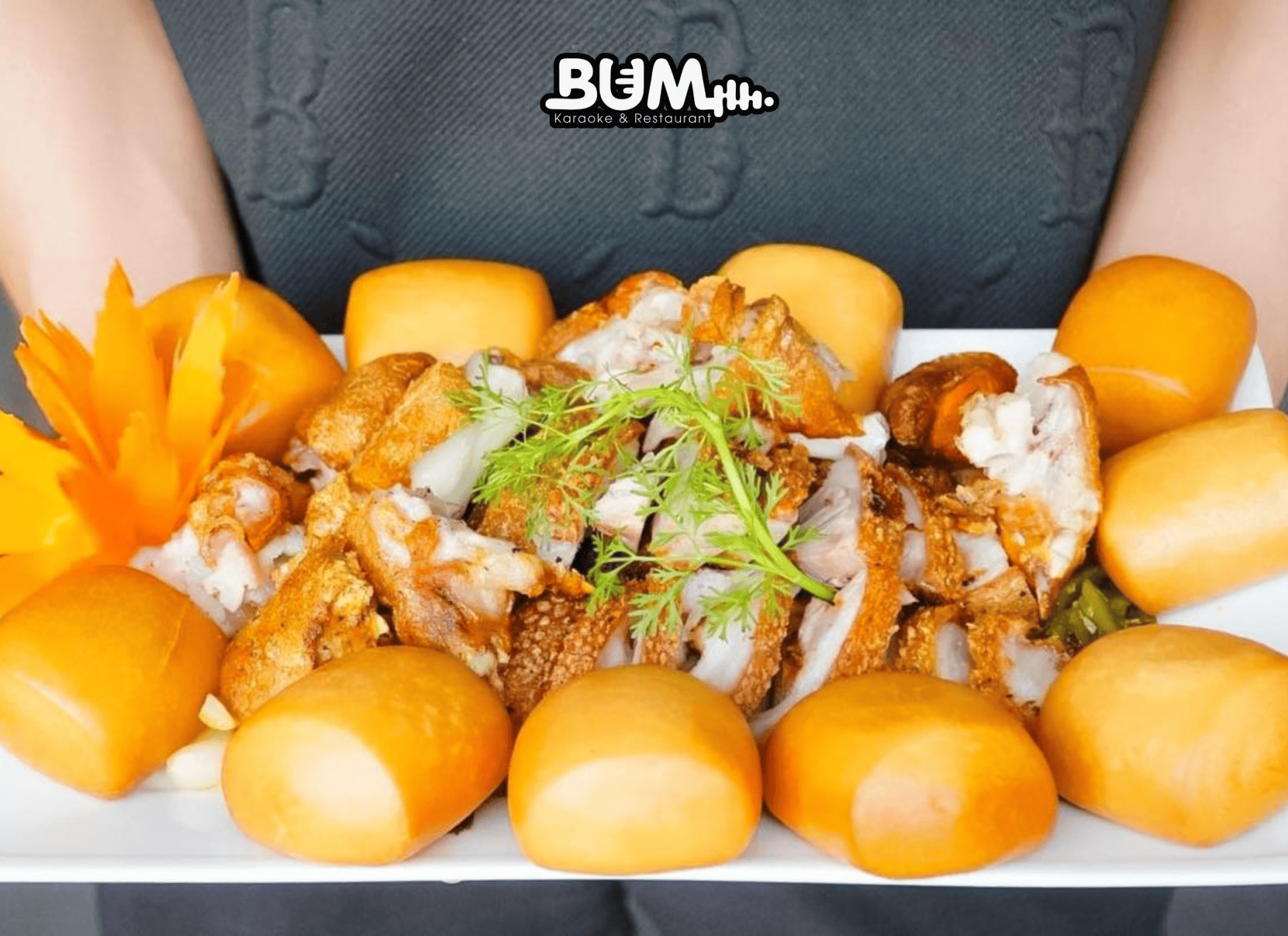 Giò heo muối chiên giòn