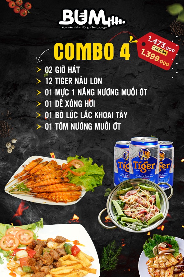 Nhà hàng Karaoke BUM - Chuyên karaoke, tiệc trọn gói tại nhà hàng và tận nơi