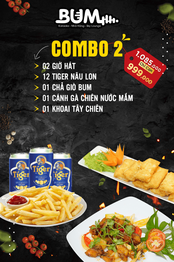 Nhà hàng Karaoke BUM - Chuyên karaoke, tiệc trọn gói tại nhà hàng và tận nơi